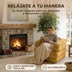 Canapé Modulable 3-en-1 en Velours Côtelé