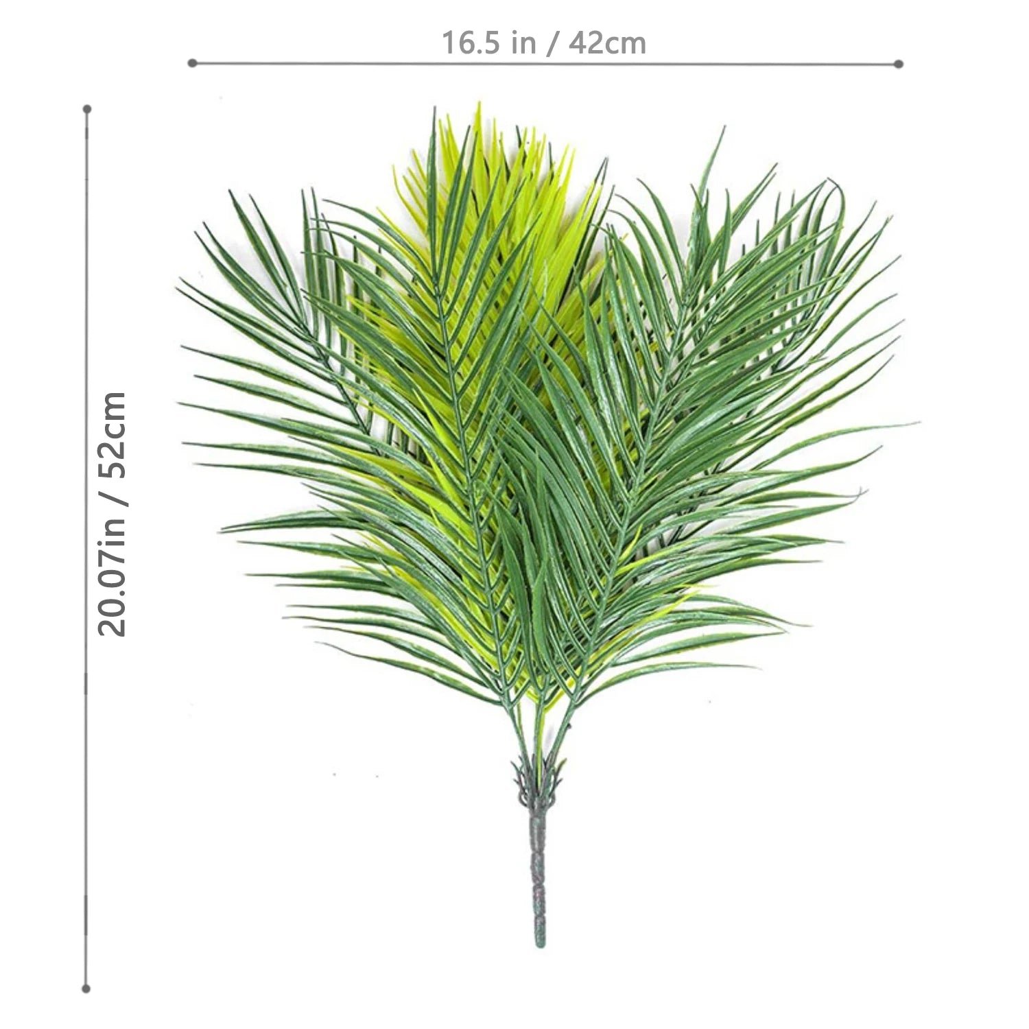 Grand palmier artificiel tropical de 50 à 120 cm, plante artificielle avec feuilles de palmier vertes en plastique, idéale pour la décoration de la maison et du jardin.