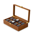 Boîte de rangement en bois MISHITU pour montres, boîte à bijoux pour bracelets de montre, organisateur de rangement haut de gamme pour bijoux, coffret de présentation pour montres et bijoux