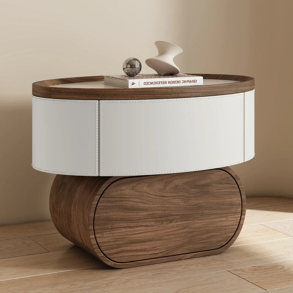 Table de chevet minimaliste gain de place, design unique et luxueux, table d’appoint moderne de style nordique, meuble pour chambre et salon.