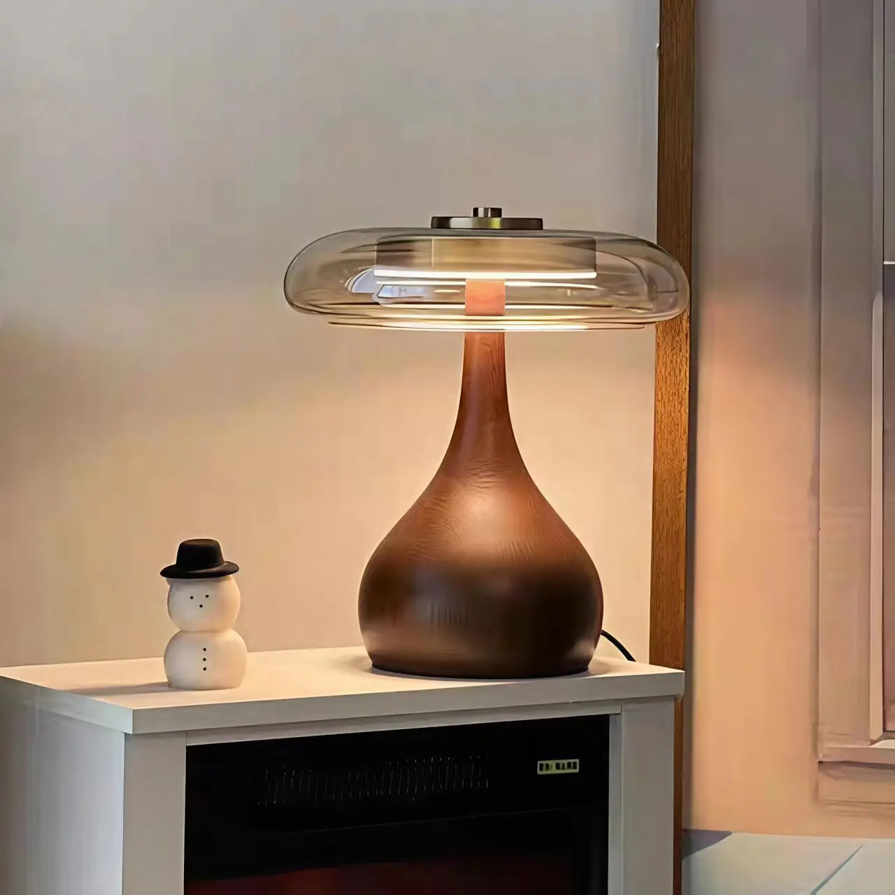 Lampadaire LED vintage nordique pour salon et chambre, luminaires en verre transparent, design d'ambiance Lampe A