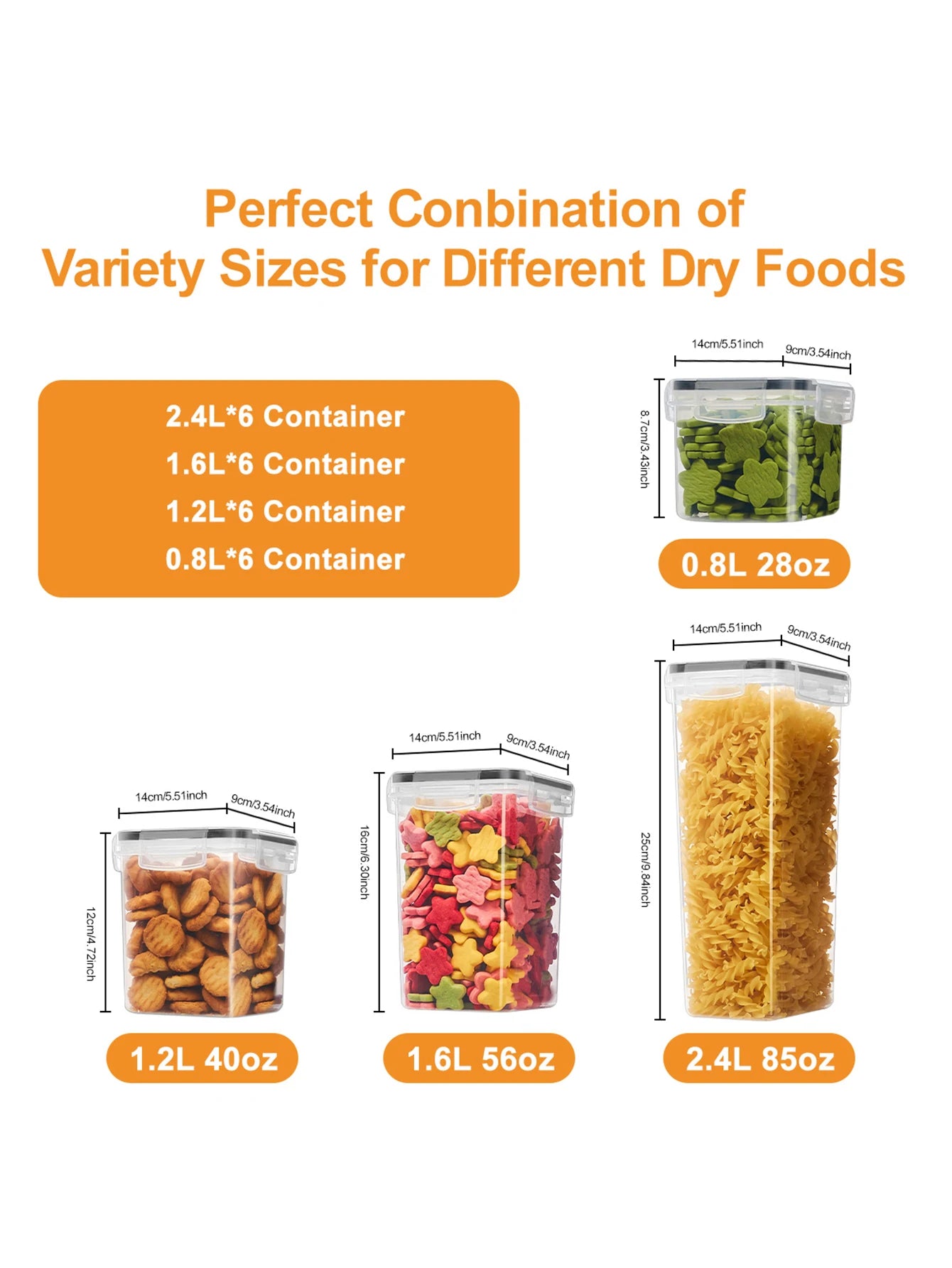 48 pièces, boîtes hermétiques de conservation des aliments avec couvercles, contenants en plastique pour garde-manger, bocaux pour aliments secs, lactose, céréales, farine et sucre, avec étiquettes