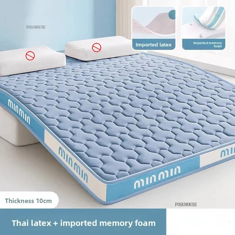 Matelas en latex pour tatami, matelas souple en éponge pour chambre, dortoir étudiant et logement en location, solution économique et confortable pour lit tatami.