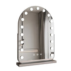 Miroir de maquillage LED avec éclairage, miroir de beauté portable pour salle de bain et chambre, miroir de bureau rechargeable