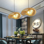 Suspension ZK20 en bambou tressé, diamètre 60/50/40 cm, luminaire LED suspendu pour plafond, en rotin tressé, idéal pour la décoration de la maison et de la chambre.