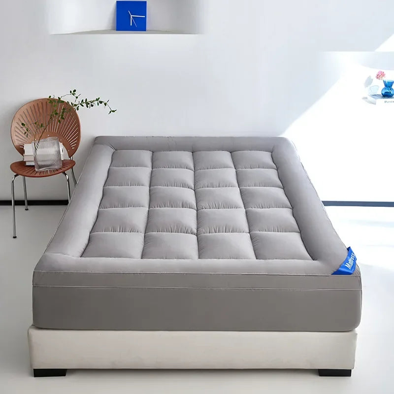 Surmatelas moelleux de style drap de lit, pour une ou deux personnes, épais, antidérapant et doux, adapté aux dortoirs et aux lits tatami.