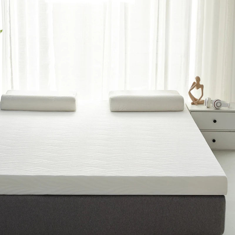 Matelas moelleux multifonctionnel pour la maison, en mousse à mémoire de forme et coton éponge, déhoussable et lavable, idéal pour la chambre et le dortoir.