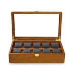 Boîte de rangement en bois MISHITU pour montres, boîte à bijoux pour bracelets de montre, organisateur de rangement haut de gamme pour bijoux, coffret de présentation pour montres et bijoux