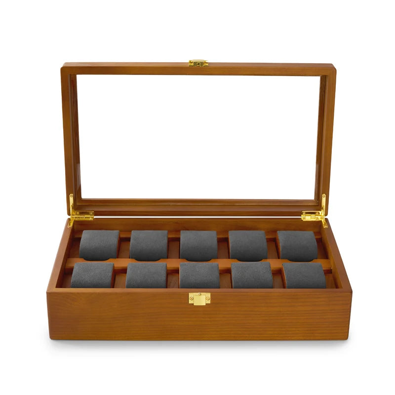 Boîte de rangement en bois MISHITU pour montres, boîte à bijoux pour bracelets de montre, organisateur de rangement haut de gamme pour bijoux, coffret de présentation pour montres et bijoux