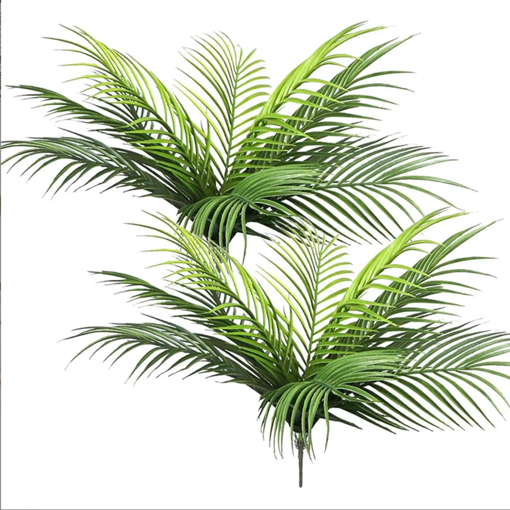 Grand palmier artificiel tropical de 50 à 120 cm, plante artificielle avec feuilles de palmier vertes en plastique, idéale pour la décoration de la maison et du jardin.