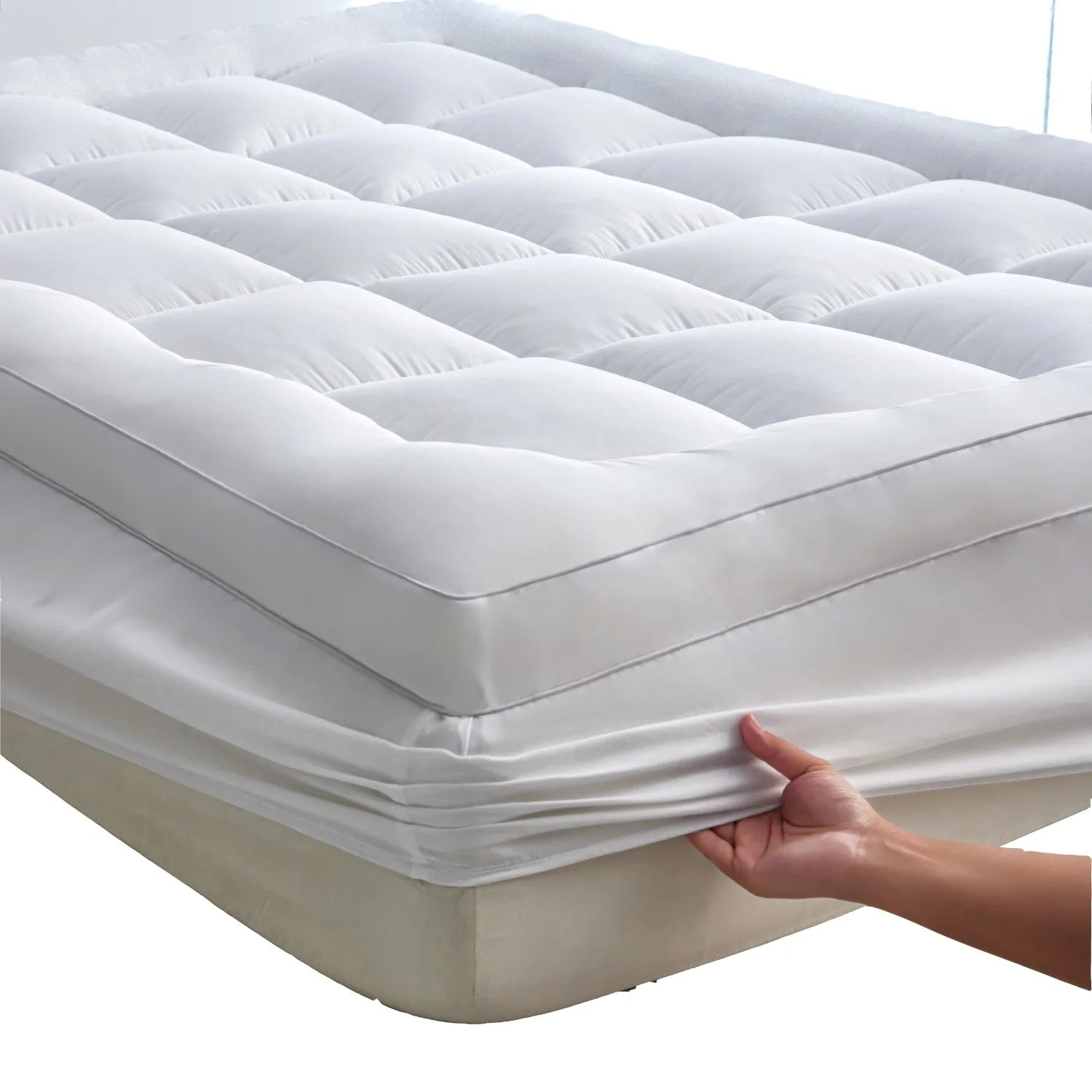 Surmatelas moelleux de style drap de lit, pour une ou deux personnes, épais, antidérapant et doux, adapté aux dortoirs et aux lits tatami.