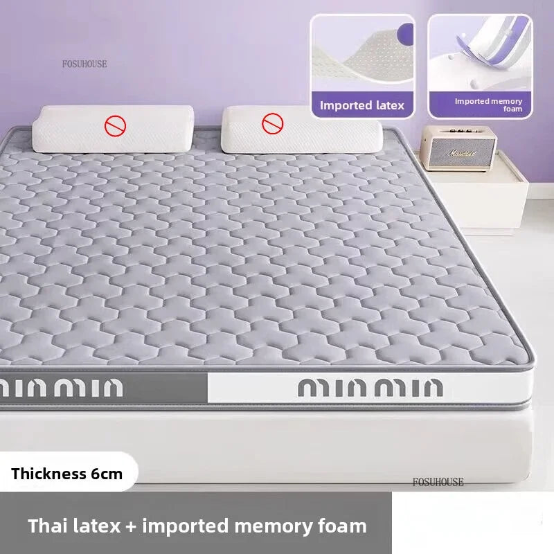 Matelas en latex pour tatami, matelas souple en éponge pour chambre, dortoir étudiant et logement en location, solution économique et confortable pour lit tatami.