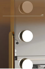 Miroir de maquillage LED avec éclairage, miroir de beauté portable pour salle de bain et chambre, miroir de bureau rechargeable