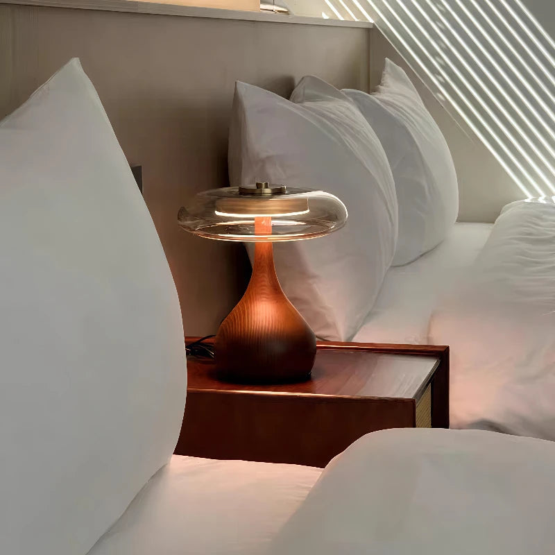 Lampadaire LED vintage nordique pour salon et chambre, luminaires en verre transparent, design d'ambiance Lampe A