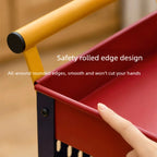 Desserte de rangement mobile avec panneau perforé, chariot roulant multifonctionnel, étagère et organisateur pour livres, collations et rangement à la maison