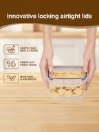 48 pièces, boîtes hermétiques de conservation des aliments avec couvercles, contenants en plastique pour garde-manger, bocaux pour aliments secs, lactose, céréales, farine et sucre, avec étiquettes
