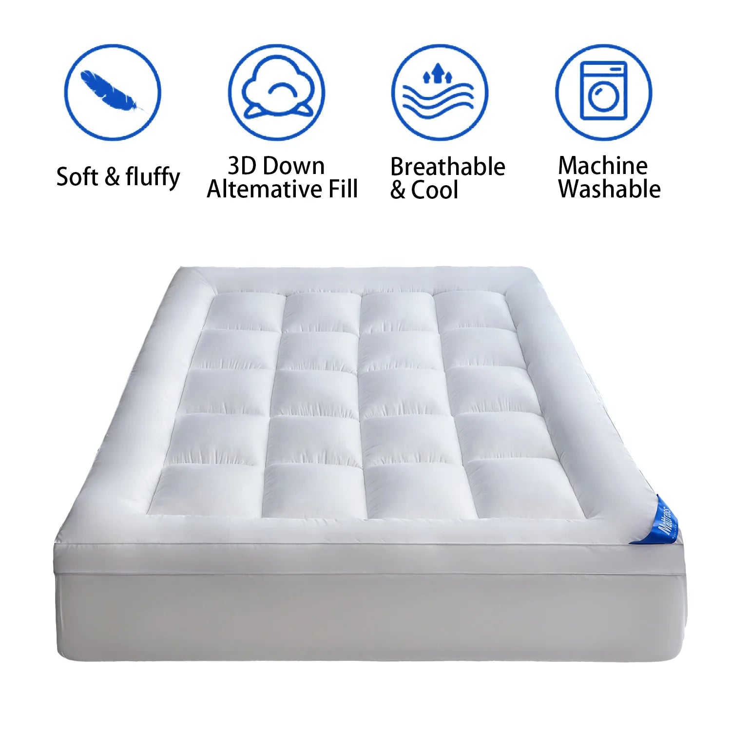 Surmatelas moelleux de style drap de lit, pour une ou deux personnes, épais, antidérapant et doux, adapté aux dortoirs et aux lits tatami.