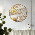 Miroir mural décoratif européen haut de gamme, design irrégulier luxueux, miroir mural pour restaurant, salon et décoration intérieure moderne.