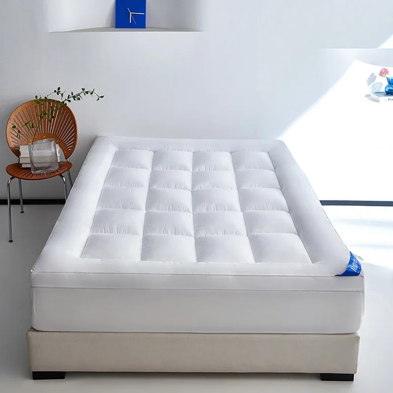 Surmatelas moelleux de style drap de lit, pour une ou deux personnes, épais, antidérapant et doux, adapté aux dortoirs et aux lits tatami.