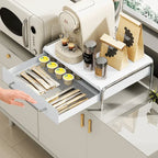 Grand tiroir organisateur pour capsules de café, boîte de rangement de comptoir avec présentoir, porte-sachets de thé pour étagère de machine à café
