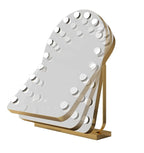 Miroir de maquillage LED avec éclairage, miroir de beauté portable pour salle de bain et chambre, miroir de bureau rechargeable