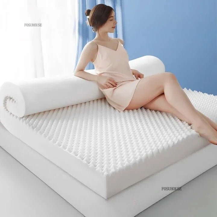 Matelas en latex pour tatami, matelas souple en éponge pour chambre, dortoir étudiant et logement en location, solution économique et confortable pour lit tatami.