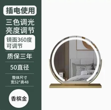 Miroir de maquillage LED avec éclairage, miroir de coiffeuse intelligent de bureau, miroir haut de gamme pour salon de beauté et grande chambre principale