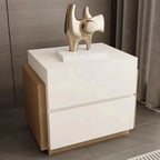 Table de chevet nordique avec tiroir de rangement, design esthétique et luxueux, meuble modulaire de style chinois simple pour chambre à coucher.