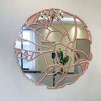 Miroir mural décoratif européen haut de gamme, design irrégulier luxueux, miroir mural pour restaurant, salon et décoration intérieure moderne.