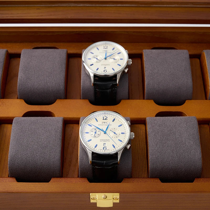 Boîte de rangement en bois MISHITU pour montres, boîte à bijoux pour bracelets de montre, organisateur de rangement haut de gamme pour bijoux, coffret de présentation pour montres et bijoux