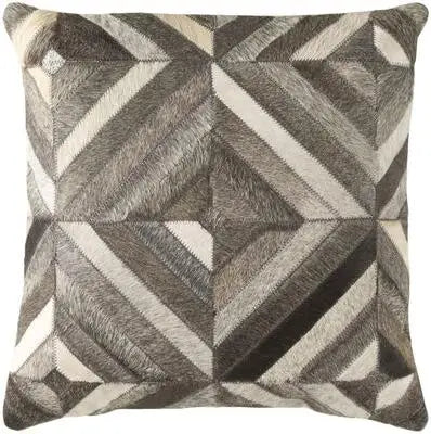 Housse de coussin en véritable cuir de vache 100 % naturel, 45 × 45 cm, motif vache marron crème, housse de coussin luxueuse pour décoration intérieure.