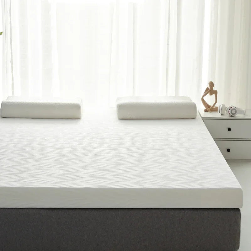 Matelas moelleux multifonctionnel pour la maison, en mousse à mémoire de forme et coton éponge, déhoussable et lavable, idéal pour la chambre et le dortoir.