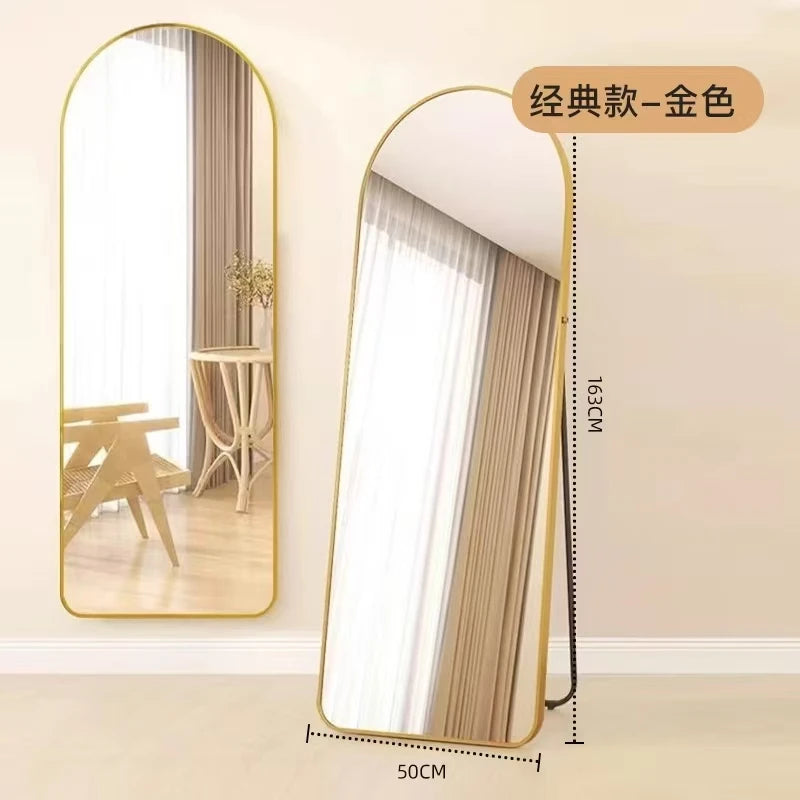 Miroir pleine longueur avec rangement pour bijoux et cosmétiques, armoire miroir du sol au plafond, meuble de rangement avec miroir intégré, idéal pour la maison et la coiffeuse