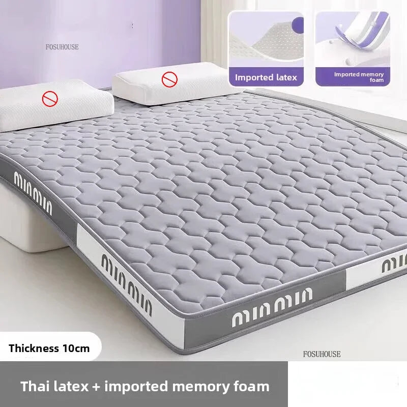 Matelas en latex pour tatami, matelas souple en éponge pour chambre, dortoir étudiant et logement en location, solution économique et confortable pour lit tatami.