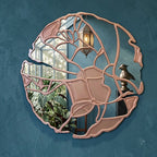 Miroir mural décoratif européen haut de gamme, design irrégulier luxueux, miroir mural pour restaurant, salon et décoration intérieure moderne.