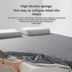 Matelas moelleux multifonctionnel pour la maison, en mousse à mémoire de forme et coton éponge, déhoussable et lavable, idéal pour la chambre et le dortoir.