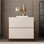 Table de chevet nordique avec tiroir de rangement, design esthétique et luxueux, meuble modulaire de style chinois simple pour chambre à coucher.