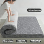 Matelas moelleux multifonctionnel pour la maison, en mousse à mémoire de forme et coton éponge, déhoussable et lavable, idéal pour la chambre et le dortoir.