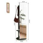 Miroir pleine longueur avec rangement pour bijoux et cosmétiques, armoire miroir du sol au plafond, meuble de rangement avec miroir intégré, idéal pour la maison et la coiffeuse
