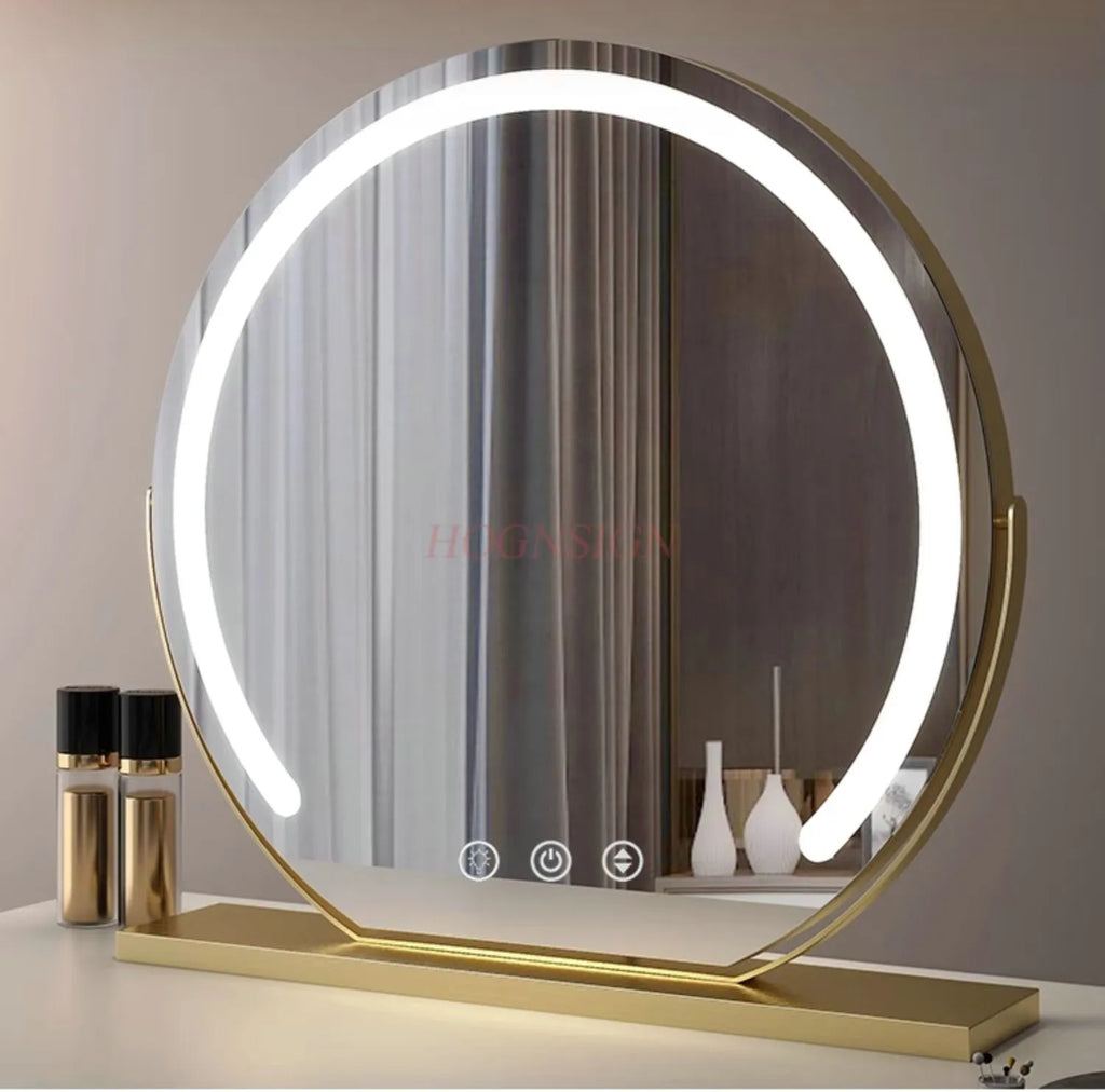 Miroir de maquillage LED avec éclairage, miroir de coiffeuse intelligent de bureau, miroir haut de gamme pour salon de beauté et grande chambre principale