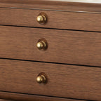 Boîte à bijoux en bois massif de luxe, style rétro, coffret de rangement pour bijoux, présentoir pour colliers, boucles d’oreilles et bracelets, vitrine et organisateur de bijoux